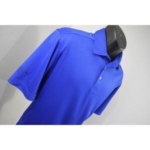 Callaway Golf Polo Blue Performance Wicking Short Sleeve Mens Size Medium